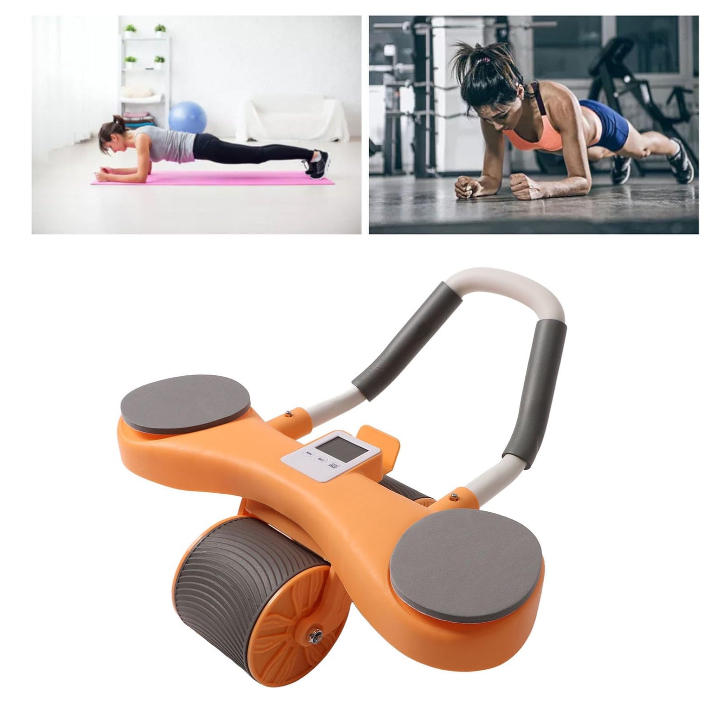 💪 Rodillo Abdominal con Soporte para Celular – Entrena y Disfruta al Mismo Tiempo
