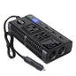 Convertidor de Corriente para Auto con Tomas AC + USB de Carga Rápida